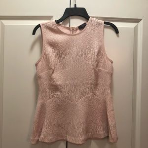 Pink Peplum Blouse